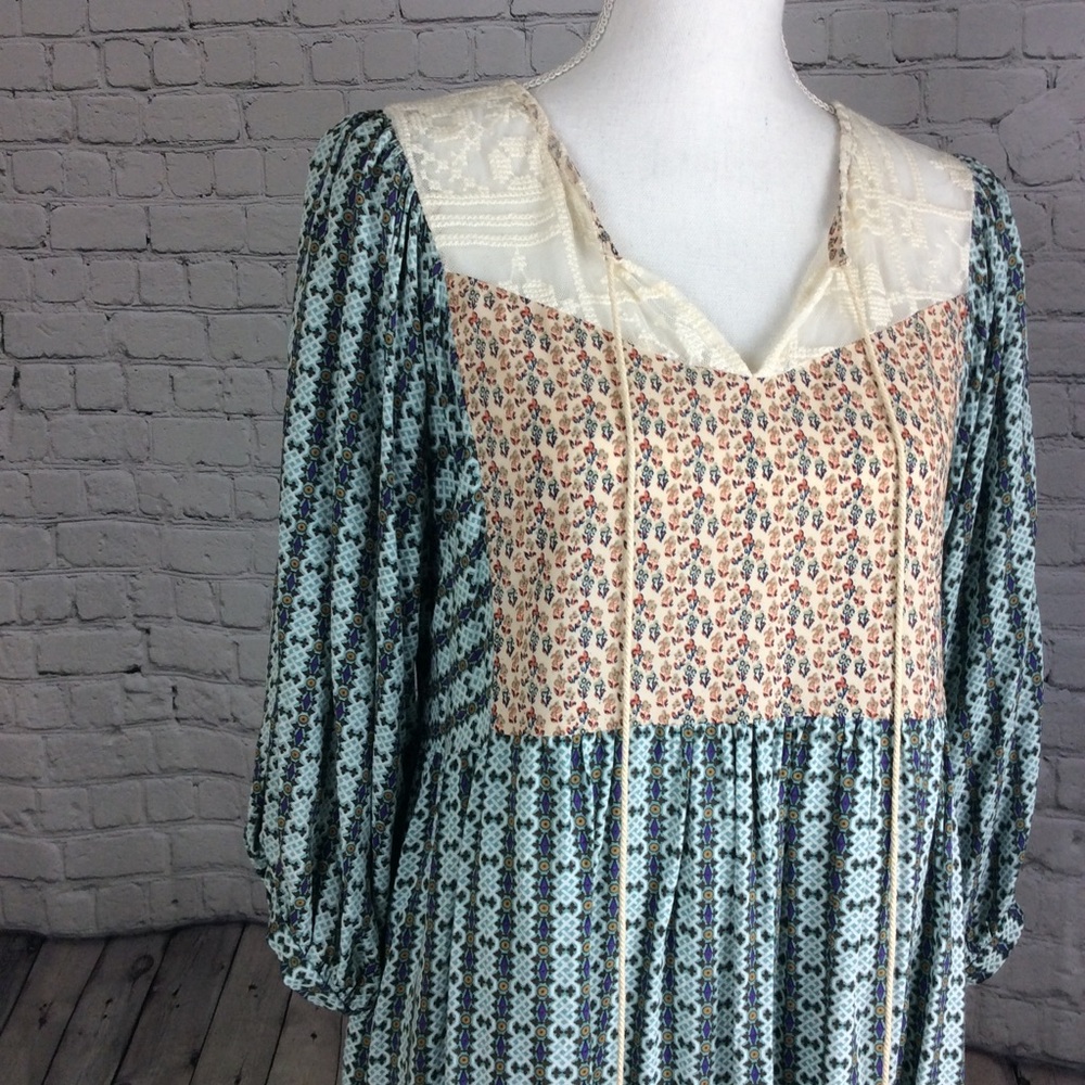 Umgee Tassel Tie Boho Dress